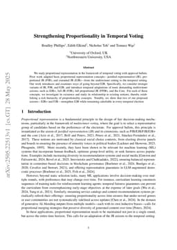 Strengthening Proportionality in Temporal Voting