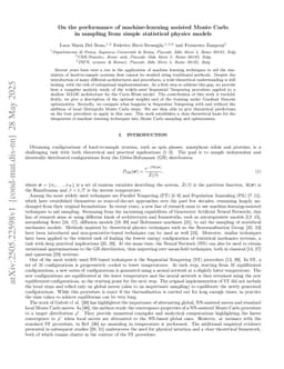 On the performance of machine-learning-assisted Monte Carlo in sampling from simple statistical physics models