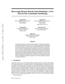 Recovering Fairness Directly from Modularity: a New Way for Fair Community Partitioning