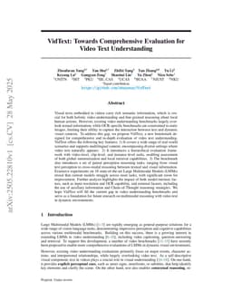VidText: Towards Comprehensive Evaluation for Video Text Understanding