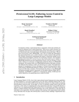 Permissioned LLMs: Enforcing Access Control in Large Language Models