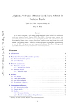 DeepRTE: Pre-trained Attention-based Neural Network for Radiative Tranfer