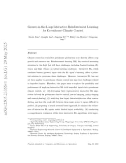 Grower-in-the-Loop Interactive Reinforcement Learning for Greenhouse Climate Control
