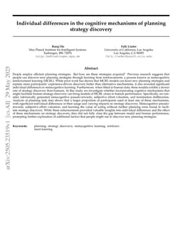 Individual differences in the cognitive mechanisms of planning strategy discovery