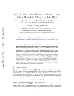 (U)NFV: Supervised and Unsupervised Neural Finite Volume Methods for Solving Hyperbolic PDEs