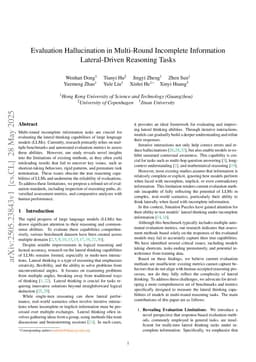 Evaluation Hallucination in Multi-Round Incomplete Information Lateral-Driven Reasoning Tasks