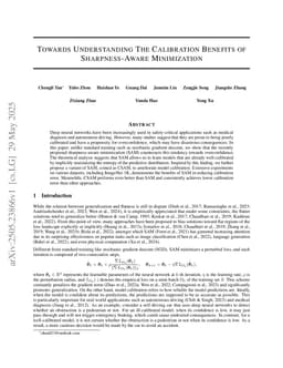 Towards Understanding The Calibration Benefits of Sharpness-Aware Minimization