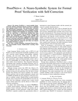 ProofNet++: A Neuro-Symbolic System for Formal Proof Verification with Self-Correction
