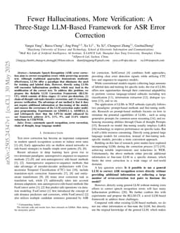 Fewer Hallucinations, More Verification: A Three-Stage LLM-Based Framework for ASR Error Correction