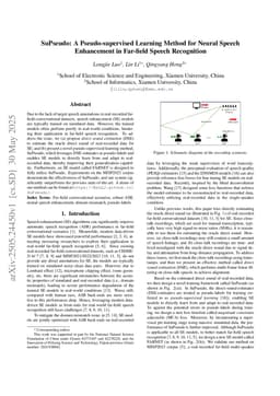 SuPseudo: A Pseudo-supervised Learning Method for Neural Speech Enhancement in Far-field Speech Recognition