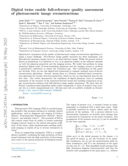 Digital twins enable full-reference quality assessment of photoacoustic image reconstructions