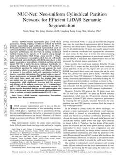NUC-Net: Non-uniform Cylindrical Partition Network for Efficient LiDAR Semantic Segmentation