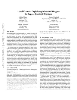 Local Frames: Exploiting Inherited Origins to Bypass Content Blockers