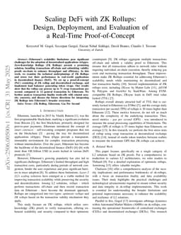 Scaling DeFi with ZK Rollups: Design, Deployment, and Evaluation of a Real-Time Proof-of-Concept