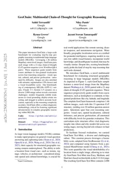 GeoChain: Multimodal Chain-of-Thought for Geographic Reasoning
