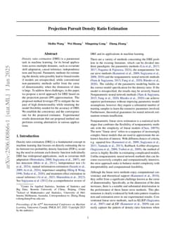 Projection Pursuit Density Ratio Estimation