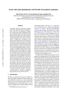 In-the-wild Audio Spatialization with Flexible Text-guided Localization