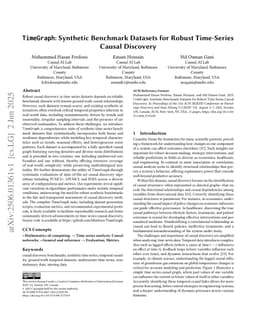 TimeGraph: Synthetic Benchmark Datasets for Robust Time-Series Causal Discovery