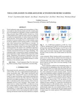 Visual Explanation via Similar Feature Activation for Metric Learning