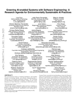 Greening AI-enabled Systems with Software Engineering: A Research Agenda for Environmentally Sustainable AI Practices