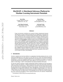 DistMLIP: A Distributed Inference Platform for Machine Learning Interatomic Potentials