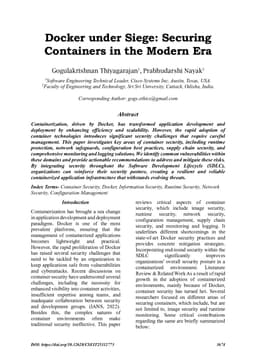 Docker under Siege: Securing Containers in the Modern Era