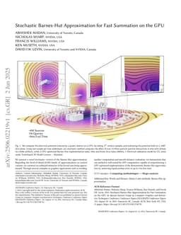 Stochastic Barnes-Hut Approximation for Fast Summation on the GPU