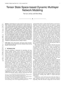 Tensor State Space-based Dynamic Multilayer Network Modeling