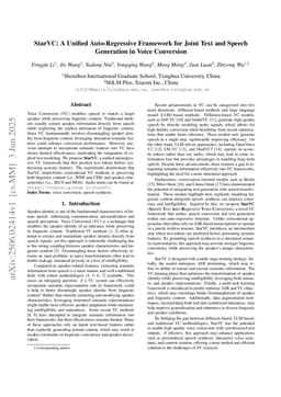 StarVC: A Unified Auto-Regressive Framework for Joint Text and Speech Generation in Voice Conversion
