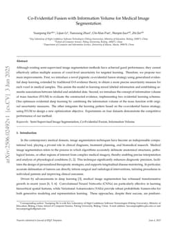 Co-Evidential Fusion with Information Volume for Medical Image Segmentation