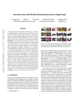 Towards In-the-wild 3D Plane Reconstruction from a Single Image