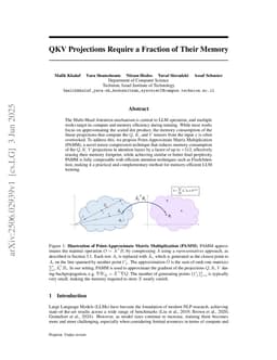 QKV Projections Require a Fraction of Their Memory