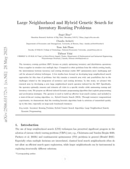 Large Neighborhood and Hybrid Genetic Search for Inventory Routing Problems