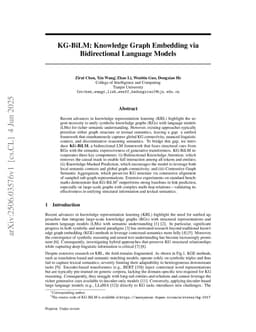 KG-BiLM: Knowledge Graph Embedding via Bidirectional Language Models