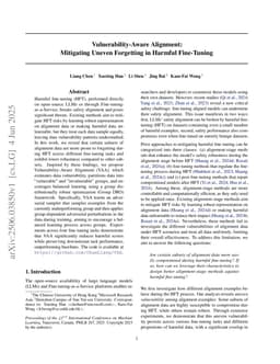 Vulnerability-Aware Alignment: Mitigating Uneven Forgetting in Harmful Fine-Tuning