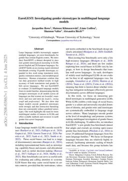 EuroGEST: Investigating gender stereotypes in multilingual language models