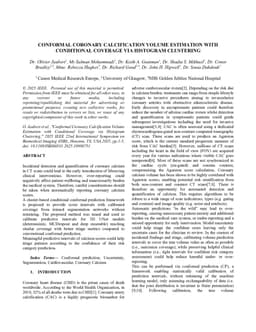 Conformal coronary calcification volume estimation with conditional coverage via histogram clustering