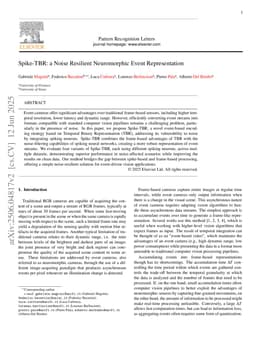 Spike-TBR: a Noise Resilient Neuromorphic Event Representation