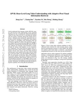 APVR: Hour-Level Long Video Understanding with Adaptive Pivot Visual Information Retrieval