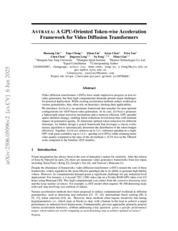 Astraea: A GPU-Oriented Token-wise Acceleration Framework for Video Diffusion Transformers