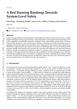 A Red Teaming Roadmap Towards System-Level Safety