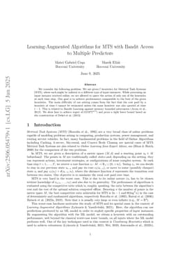 Learning-Augmented Algorithms for MTS with Bandit Access to Multiple Predictors