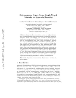 Heterogeneous Sequel-Aware Graph Neural Networks for Sequential Learning