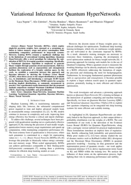 Variational Inference for Quantum HyperNetworks