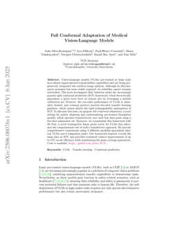 Full Conformal Adaptation of Medical Vision-Language Models