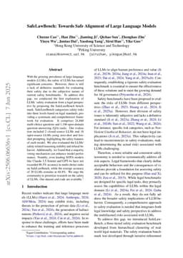 SafeLawBench: Towards Safe Alignment of Large Language Models
