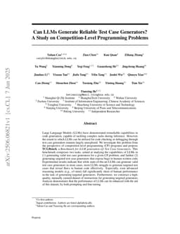 Can LLMs Generate Reliable Test Case Generators? A Study on Competition-Level Programming Problems