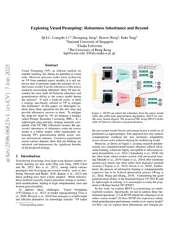 Exploring Visual Prompting: Robustness Inheritance and Beyond