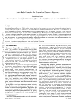 Long-Tailed Learning for Generalized Category Discovery
