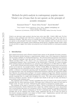 Methods for pitch analysis in contemporary popular music: Vitalic's use of tones that do not operate on the principle of acoustic resonance